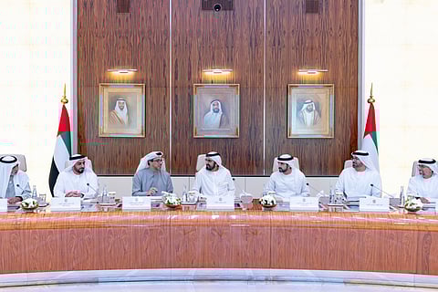 UAE Cabinet meeting was chaired by His Highness Sheikh Mohammed bin Rashid Al Maktoum, Vice President, Prime Minister and Ruler of Dubai, at Qasr Al Watan in Abu Dhabi.