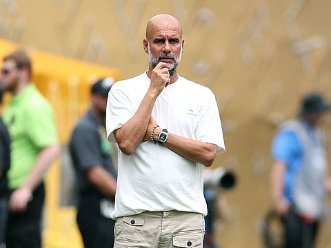 Manchester City's Spanish head coach Pep Guardiola.