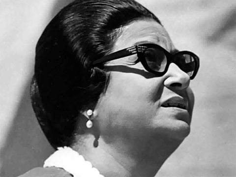 Egyptian singer Umm Kulthum