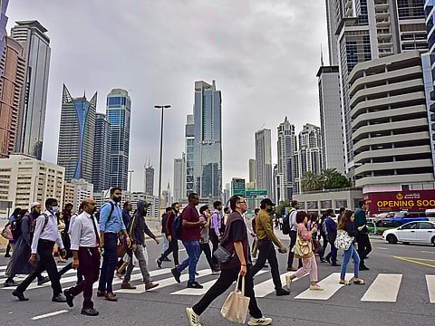People make their way to work in Dubai. The Gulf now dominates the global ranking of the world's safest cities -  the result of long-term national goals executed with discipline and clarity.
