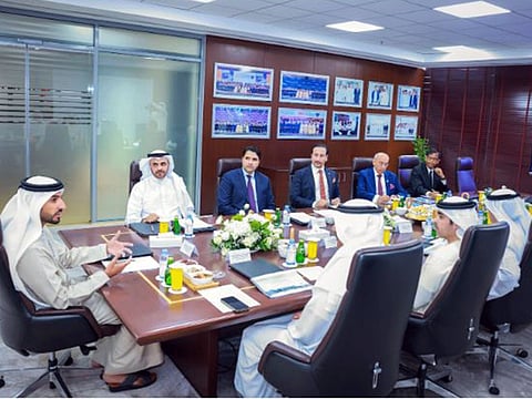 City University Ajman held its Board of Trustees meeting at the university’s campus, chaired by Sheikh Rashid bin Humaid Al Nuaimi, Chairman of the Board. The meeting brought together prominent board members to discuss institutional performance, strategic priorities, and the latest academic milestones.