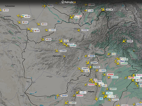 Afghan skies grow crowded as Middle East conflict diverts global air traffic