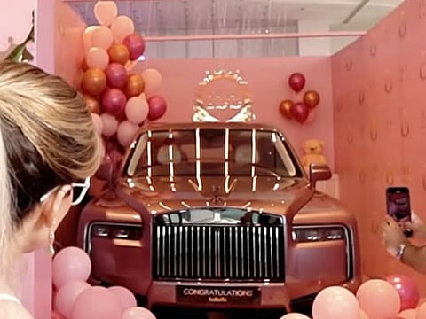 Dubai-based Indian businessman Satish Sanpal gifted his one-year-old daughter a custom-built pink Rolls-Royce