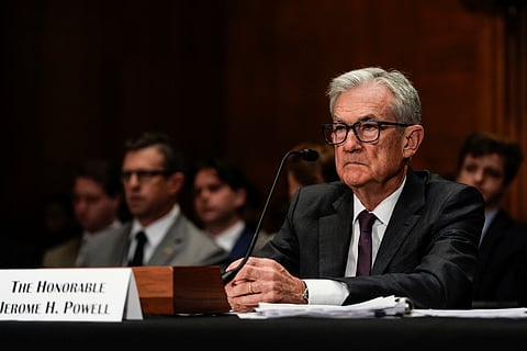 Federal Reserve Board Chairman Jerome Powell listens during a Senate Committee on Banking hearing, Wednesday, June 25, 2025, on Capitol Hill in Washington.
