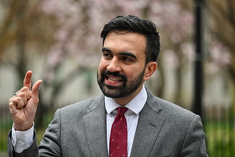 New York City mayoral candidate and democratic State Representative Zohran Mamdani campaigns in New York City.