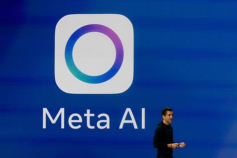 Meta chief product officer Chris Cox speaks at LlamaCon 2025, an AI developer conference, in Menlo Park, Calif., April 29, 2025.