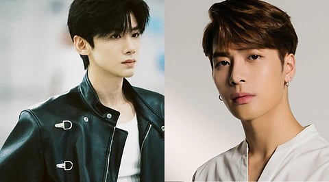 Bai Jingting met Jackson Wang at the Paris Fashion Week.