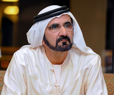 His Highness Sheikh Mohammed bin Rashid Al Maktoum, Vice President and Prime Minister of the UAE and Ruler of Dubai.