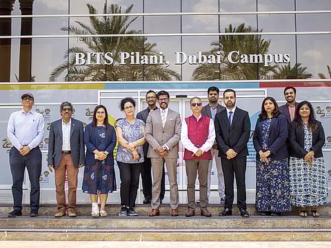 Prateek Suri (fourth from right), Chairman Maser Group, and Prof. Souri Banerjee (sixth from right), Senior Professor and Director, BITS Pilani, Dubai Campus with senior faculty members