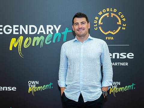 Former Real Madrid player Iker Casillas unveils 116” RGB-MiniLED Hisense TV in Dubai