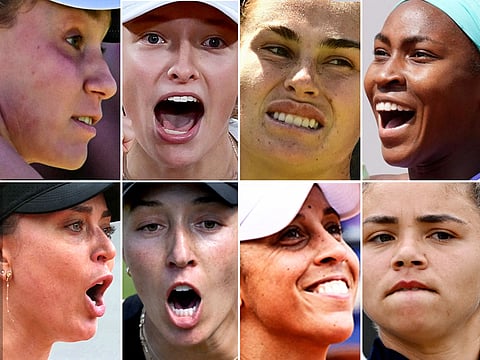 Might Eight (clockwise from top left): Elena Rybakina, Iga Swiatek, Aryna Sabalenka, Coco Gauff, Paula Badosa, Jessica Pegula, Madison Keys and Jasmine Paolini