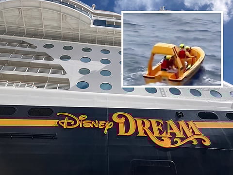 Father jumps overboard to rescue daughter in Disney Cruise ship