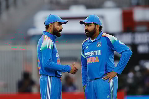 Indian stars Virat Kohli (left) and Rohit Sharma’s return to ODI since could be delayed with the Bangladesh series facing a reschedule.