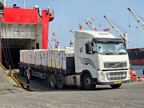 UAE ship arrives with 2,500 tonnes of aid for Gaza