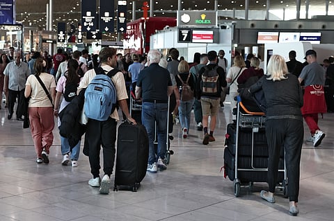 Around 1,000 flights had been cancelled on Friday.