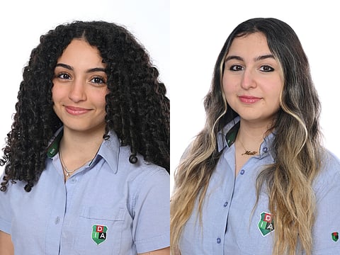 Alia Abdelhamid and Melis Yilmaz from Dubai International Academy – Emirates Hills.