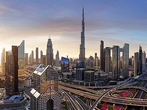 Dubai city skyline has become a symbol of the nation's drive for leadership in architecture, innovation, and tourism.