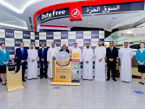 Top officials from Dubai Duty Free conducted the draw for the Dubai Duty Free Millennium Millionaire.