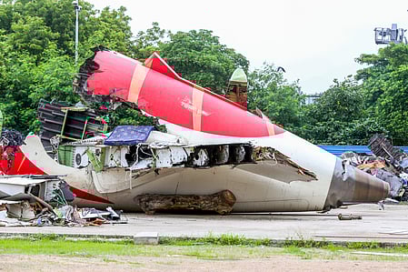 Air India crash site