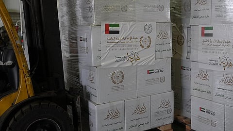 ‘Operation Chivalrous Knight 3’ begins loading of 'Khalifa' aid ship for Gaza