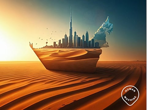 An example for the use of the Human-Machine Collaboration Icons in non-research content.