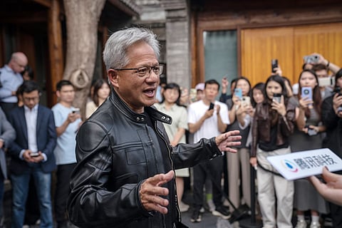 Nvidia CEO Jensen Huang in Beijing