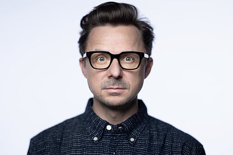 French DJ, singer, songwriter and record producer Martin Laurent Picandet, also known as his stage name Martin Solveig, poses during a photo session in Paris on June 10, 2024.