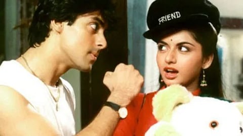 Salman Khan and Bhagyashree in Maine Pyar Kiya