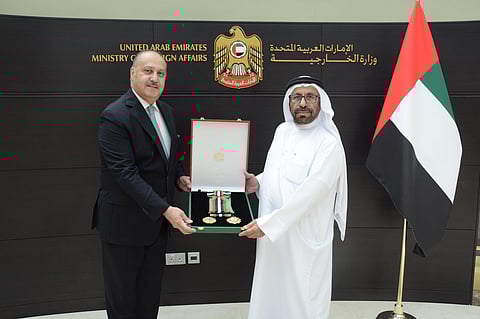 UAE honours Jordanian ambassador for strengthening bilateral ties