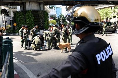 A gunman killed five security guards and wounded one other person in a mass shooting in Bangkok.