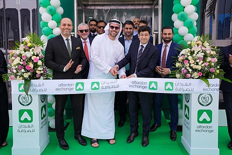 Hussain Muhammed and Hasan Fardan Al Fardan during the opening of improved customer service centre at the Pakistan Consulate General in Dubai