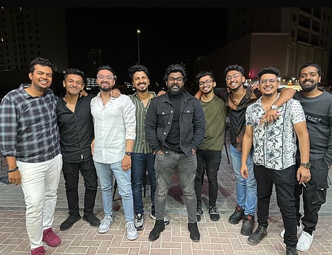 Jeff’s January visit to the UAE was when all his childhood friends reunited and celebrated his birthday. He is second from left in the photo.