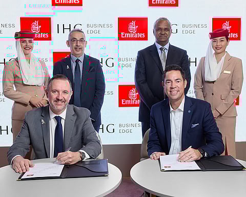 The new collaboration will tap into Emirates’ global flight network and IHG’s portfolio of over 6,000 hotels across brands like InterContinental, Crowne Plaza, Holiday Inn, and more.