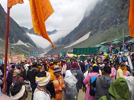 The Amarnath Yatra officially closes on August 9, but organisers said that lashing rains had damaged narrow paths forcing a premature end.