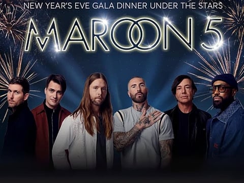 Get ready for a star-studded New Year's Eve: Maroon 5 is coming to Dubai