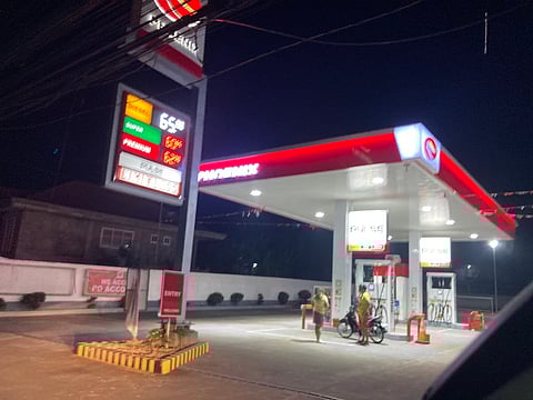 A petrol station in the Philippines. Photo taken August 3, 2025.