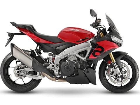 A model of the 'super naked sports bike' that the 60-year-old has won.