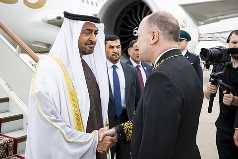 UAE President arrives in Russia on official visit