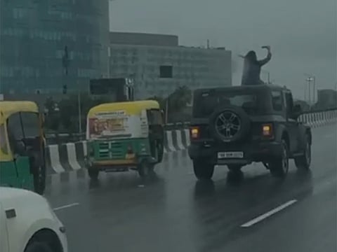 The Police say such stunts endanger both the individuals involved and other drivers.