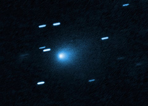 An image of the interstellar comet 3I/ATLAS on July 21, 2025, when the comet was 277 million miles from Earth.