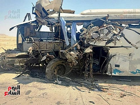 Tragic bus crash in Egypt's Eastern desert claims nine lives, injures 44
