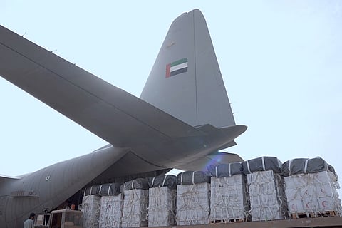 UAE carries out 72nd airdrop of aid over Gaza Strip