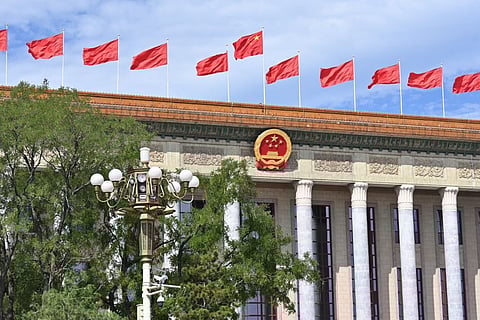 The Great Hall of the People in Beijing.