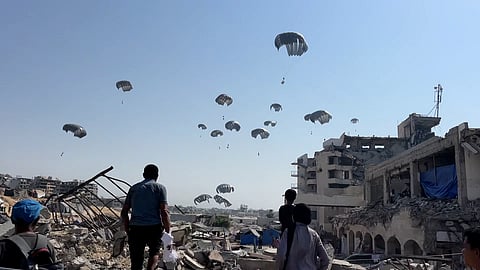 UAE conducts 71st airdrop of aid over Gaza Strip