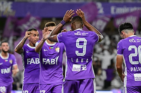 Togolese forward Kodjo Fo-Doh Laba scored in first-half stoppage time with what was officially recorded as the 9,000th goal in ADNOC Pro League history.