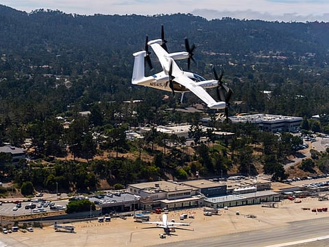 The 12-minute trip covered 10 nautical miles, including a five-minute hold pattern at Monterey to allow spacing for another arriving airliner.