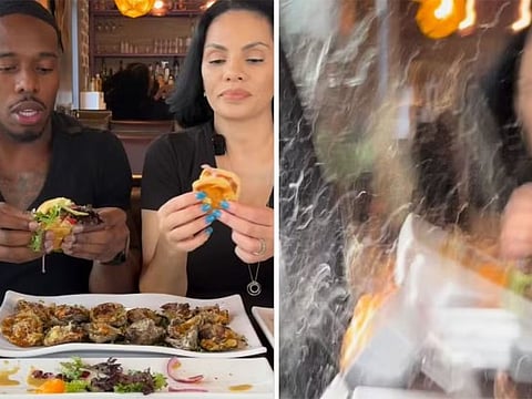 Shocking video shows an SUV crashing into YouTubers filming a food review in a Houston restaurant