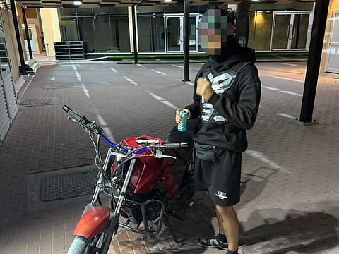 Man performs reckless motorcycle stunts in Dubai, arrested