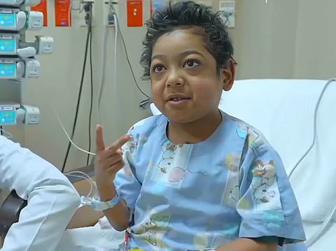 A new lease on life: A seven-year-old Saudi boy at King Faisal Specialist Hospital and Research Centre (KFSHRC) in Riyadh after receiving a life-saving heart transplant, made possible by an organ donated by a brain-dead donor in Abu Dhabi.