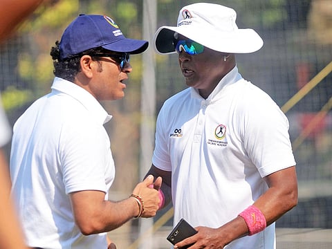 The partnership between Sachin Tendulkar and Vinod Kambli, on and off the field, seems to be continuing even after four decades since the record-breaking effort in Harris Shield school match.